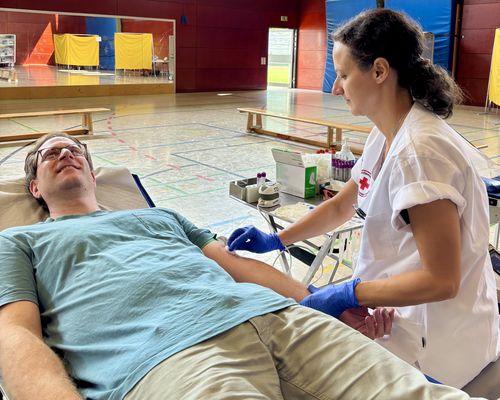 Erfolgreicher Blutspendetag in der TSG Sporthalle